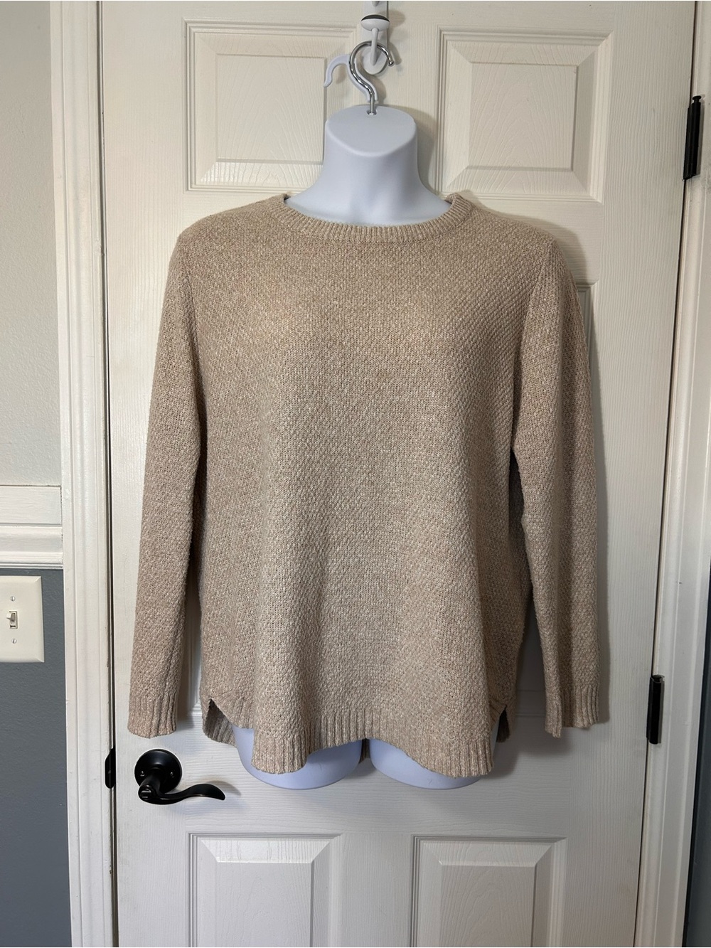 Pink Clover Beige Knit Sweater Size 2X